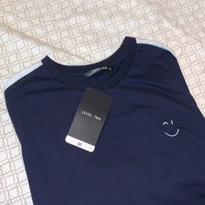 Level Ten Dark Blue Mens T-shirt